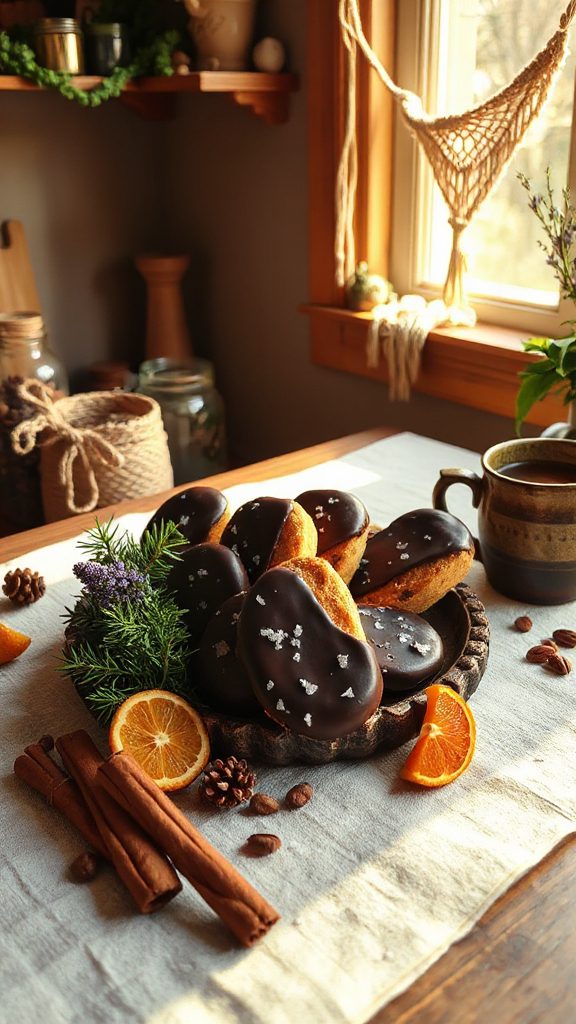 decadent chocolate sea salt biscotti