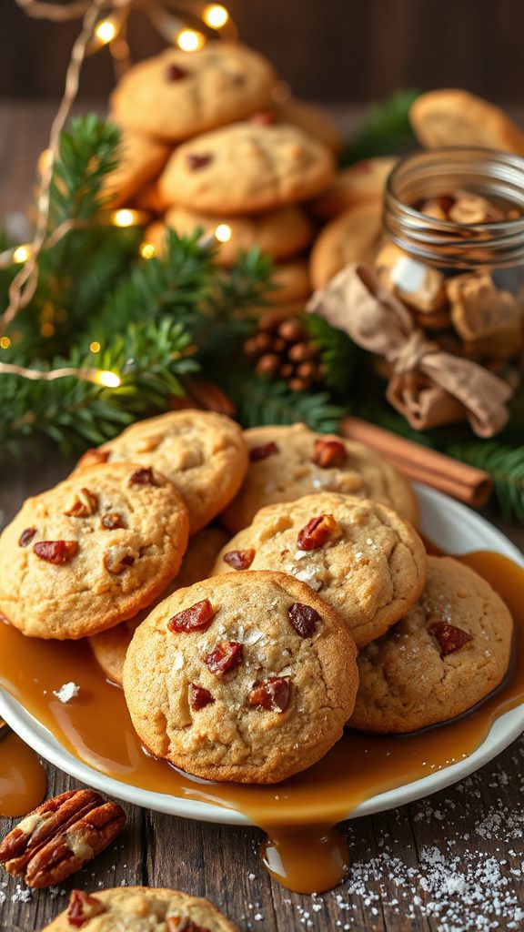decadent sea salt caramel cookies