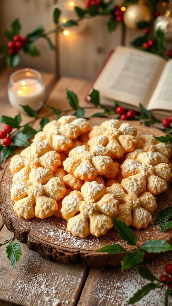 delicate buttery flower cookies