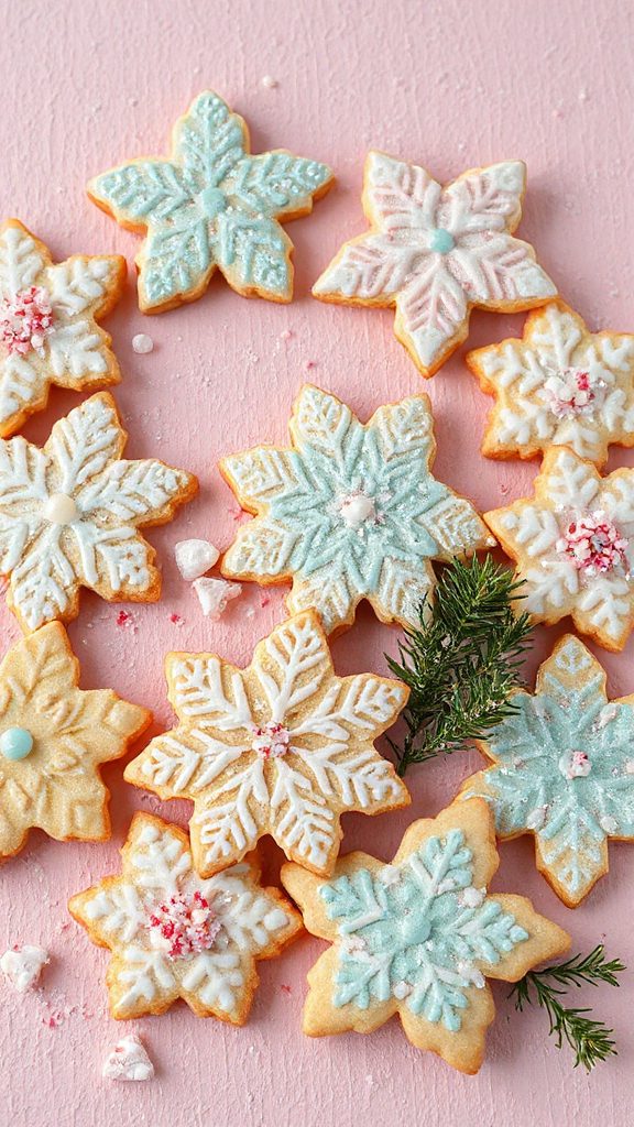 delicate buttery snowflake cookies
