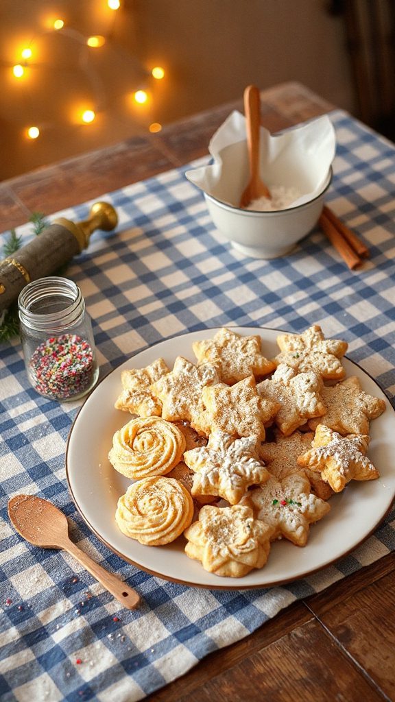 delicate holiday butter cookies