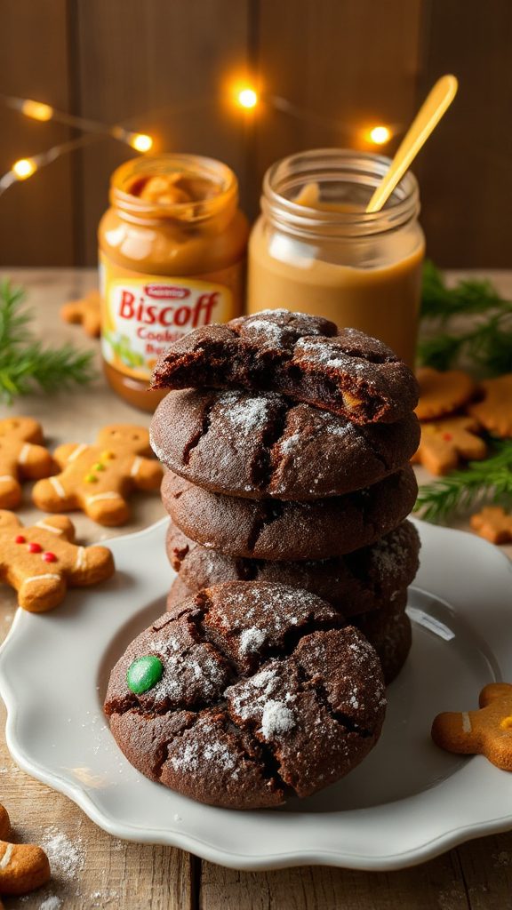 delicious biscoff brownie cookies