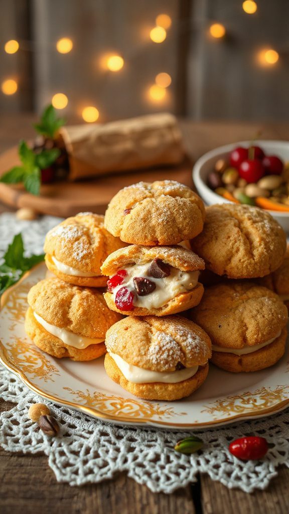 delicious cannoli cream cookies