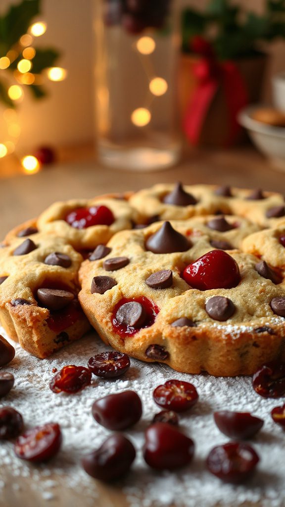 delicious cherry chocolate cookies