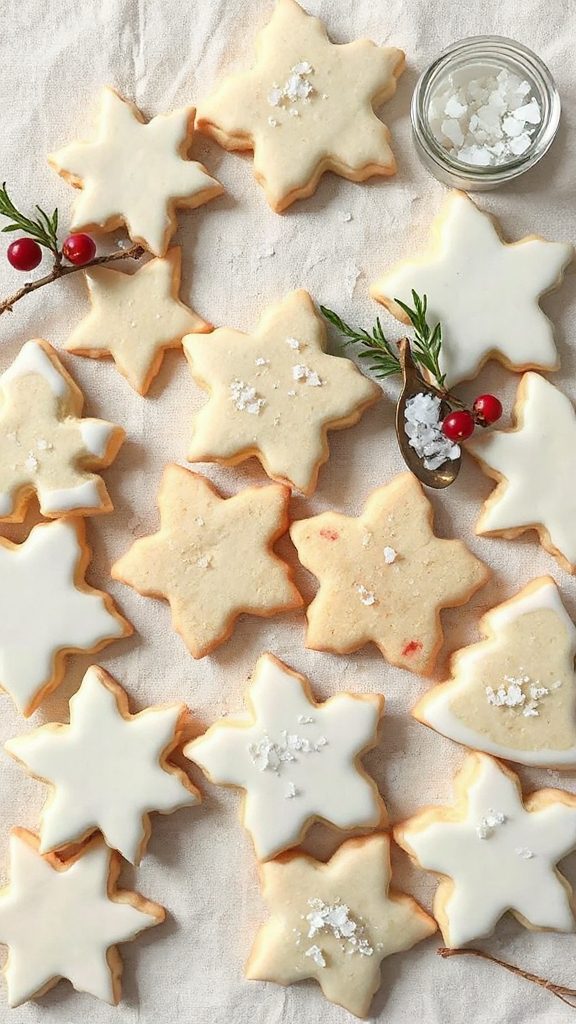 delicious cookies with salt