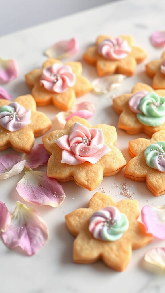delightful floral butter cookies