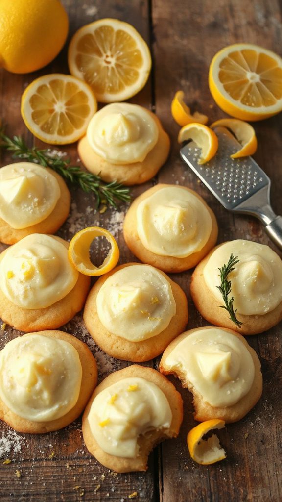 delightful lemon frosted cookies