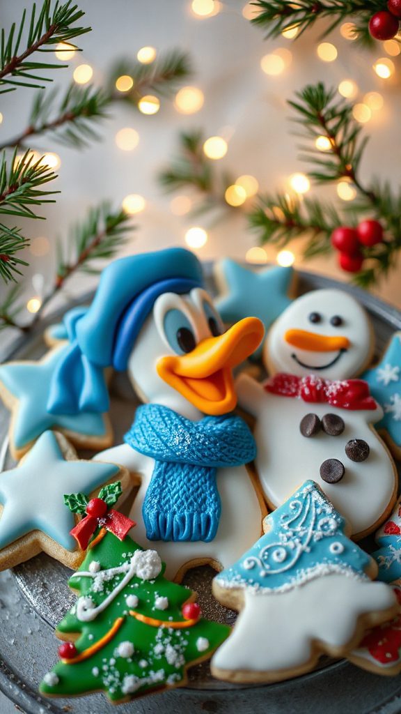 donald duck festive cookies