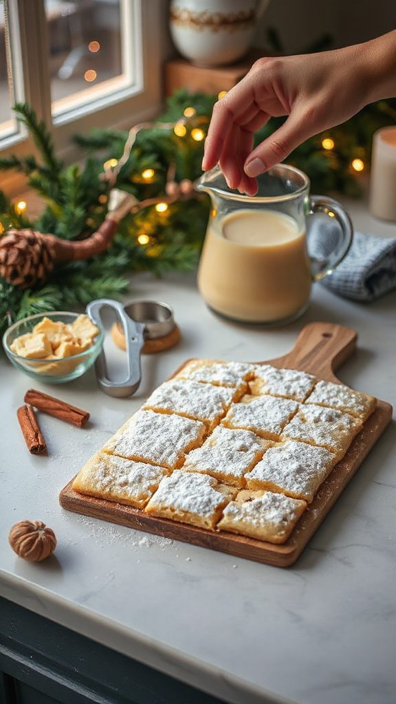 eggnog flavored holiday cookies