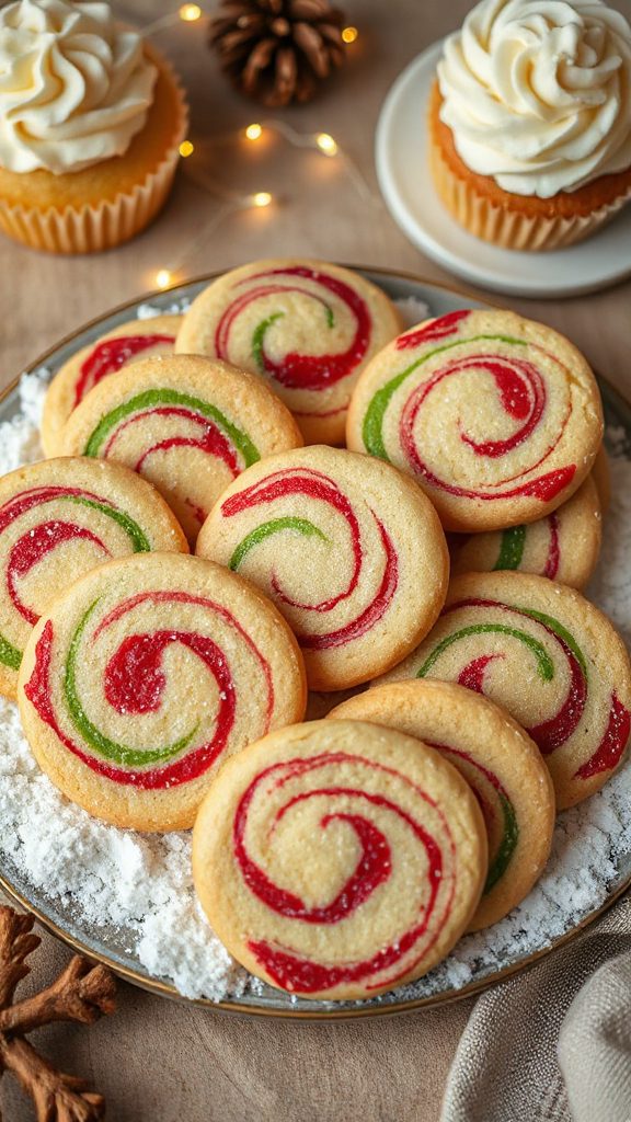 eggnog vanilla swirl cookies