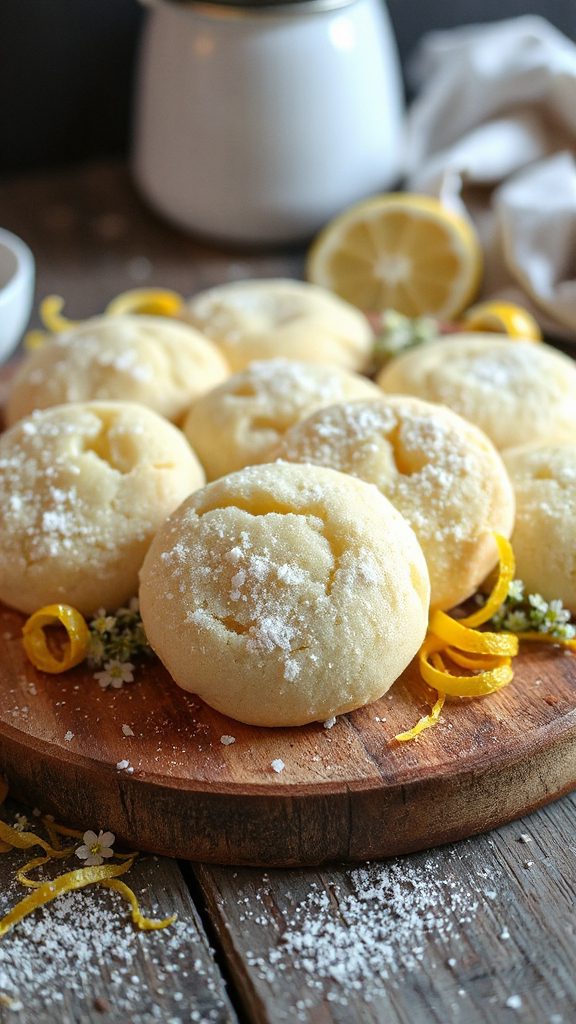 elderflower lemon zest cookies