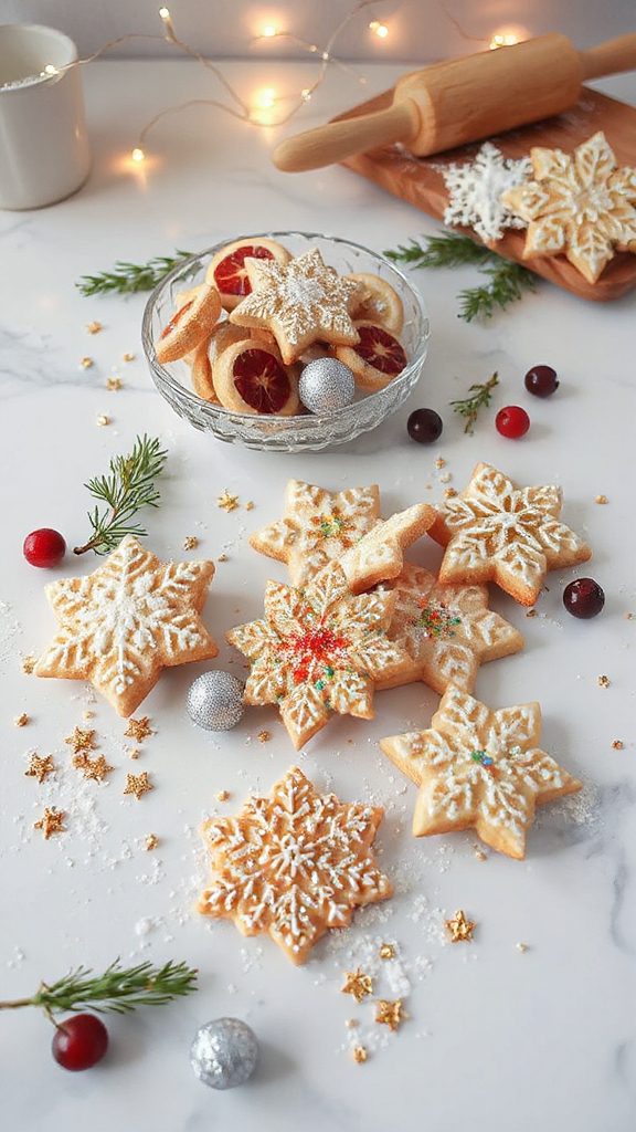 elegant almond flavored holiday cookies
