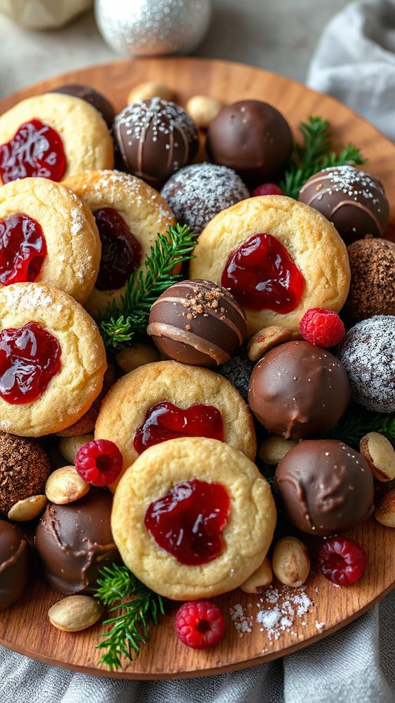elegant holiday cookie duo