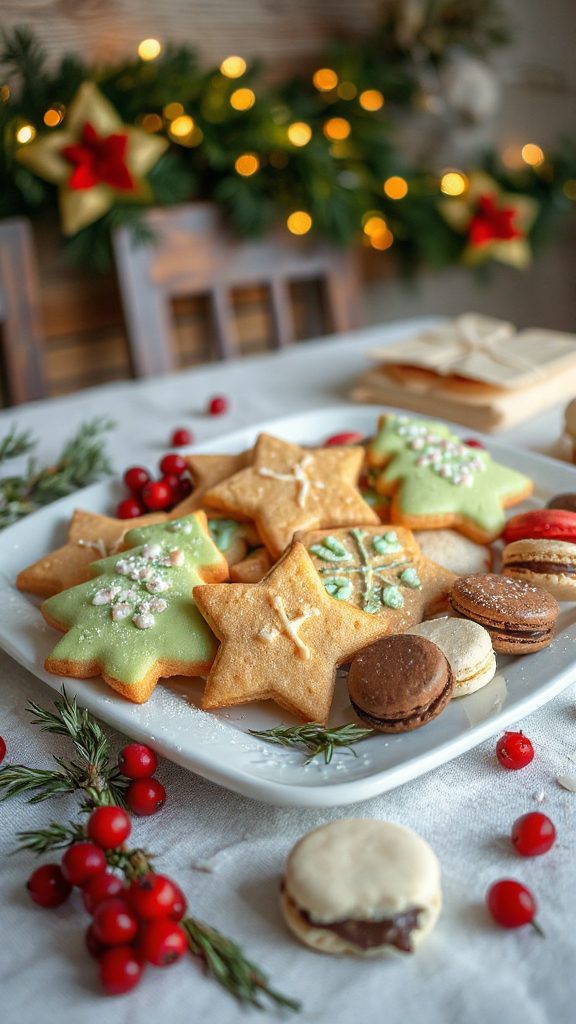 elegant macaron chocolate treat