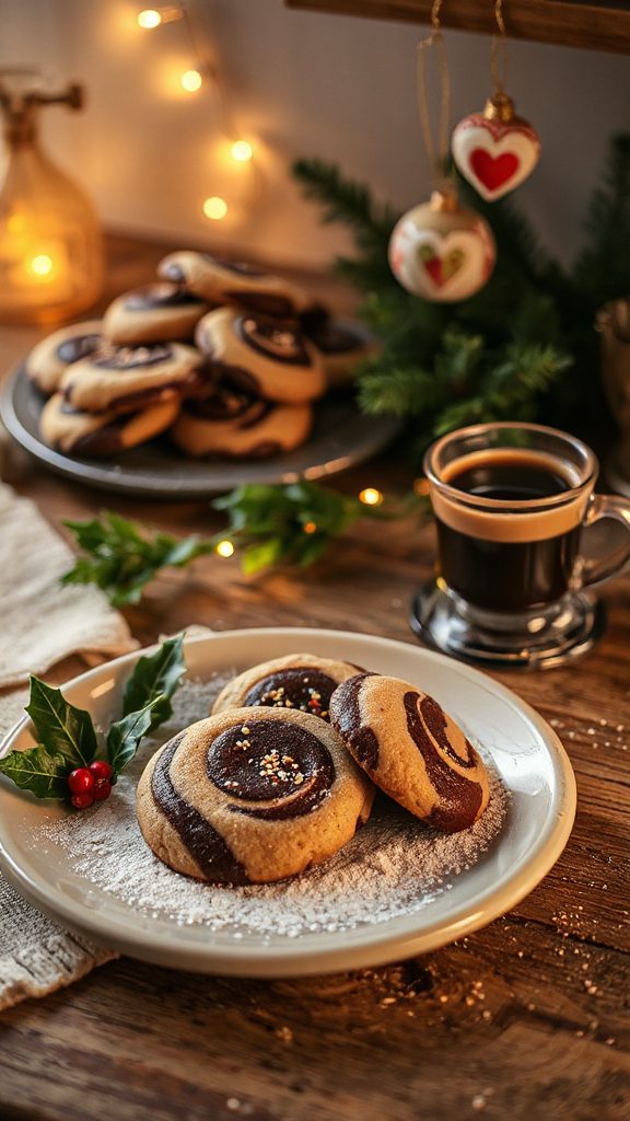 espresso and sesame cookies