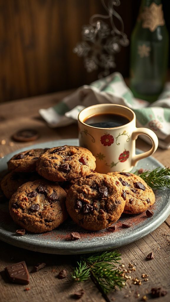 espresso infused chocolate cookies