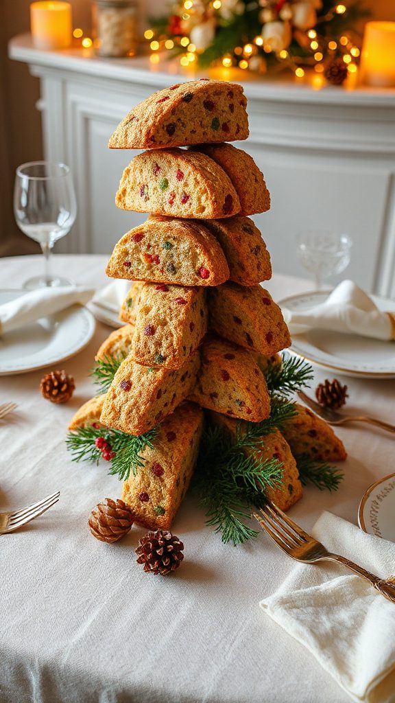 faux biscotti table decorations