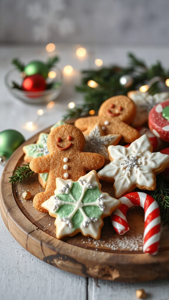 faux christmas tree cookies