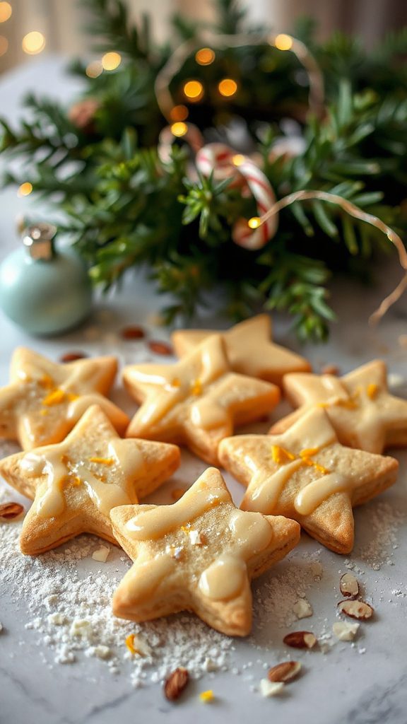 festive almond lemon cookies festive almond lemon cookies
