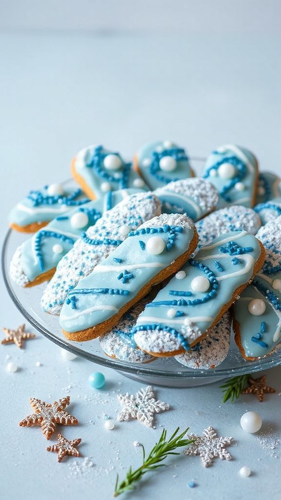 festive almond sprinkle biscotti