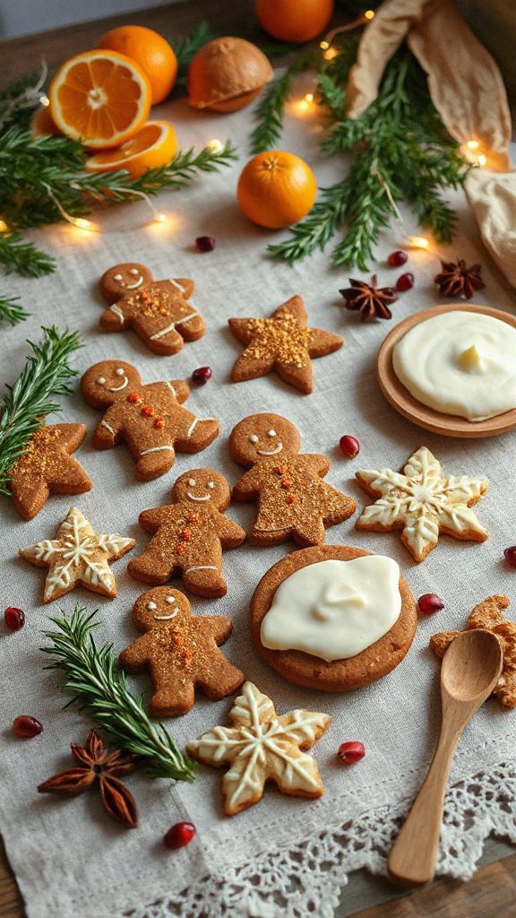festive aromatic gingerbread cookies
