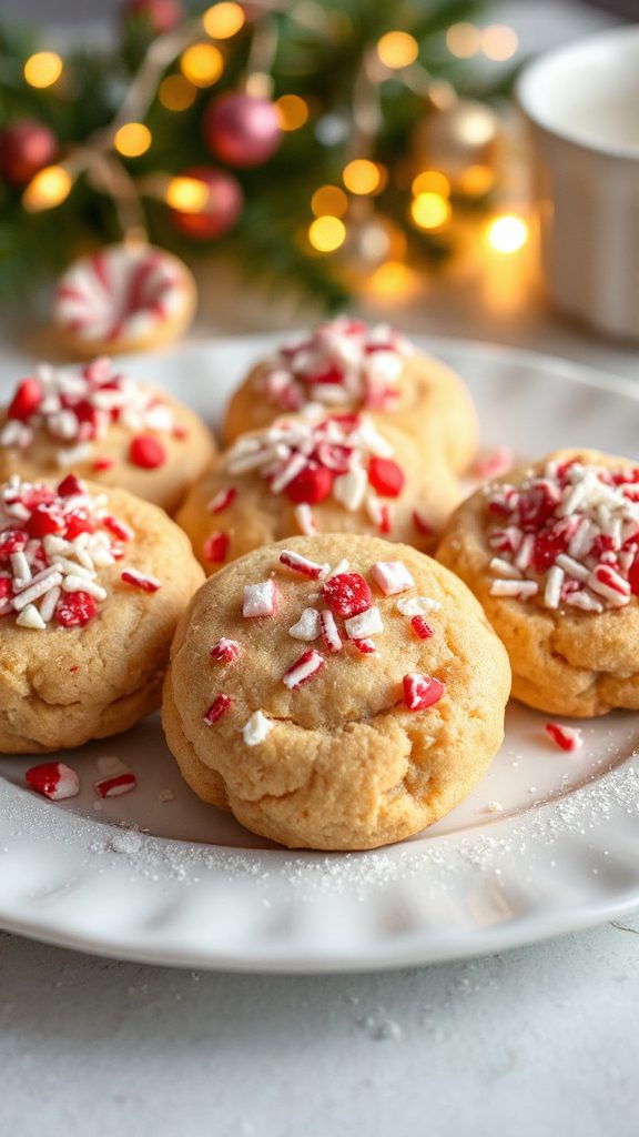 festive candy cane sprinkles
