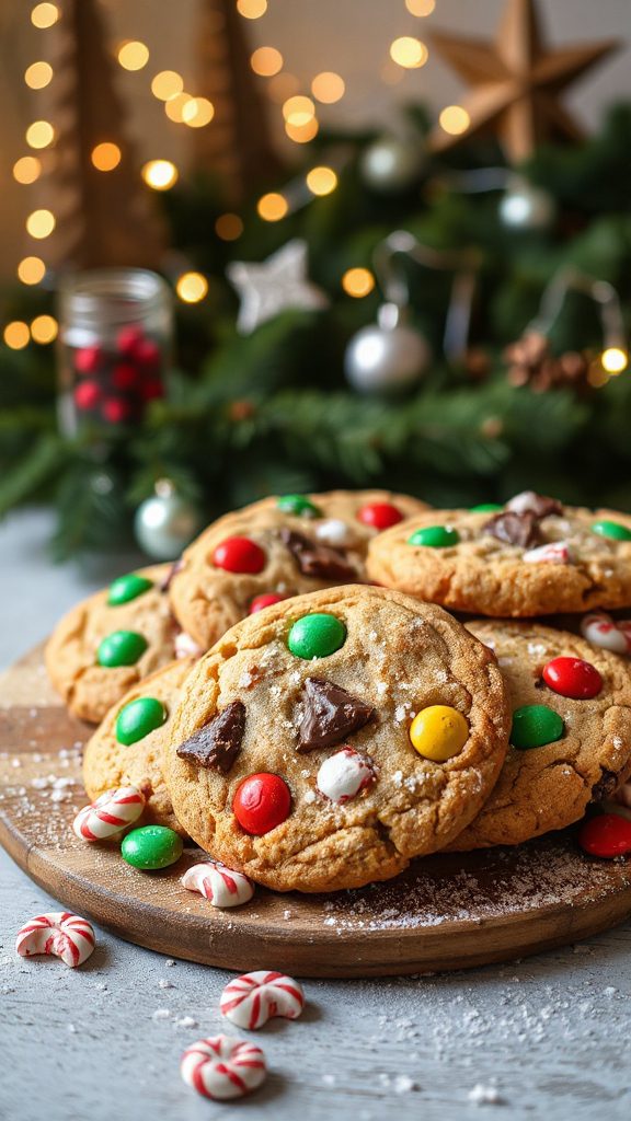 festive chewy monster cookies festive chewy monster cookies