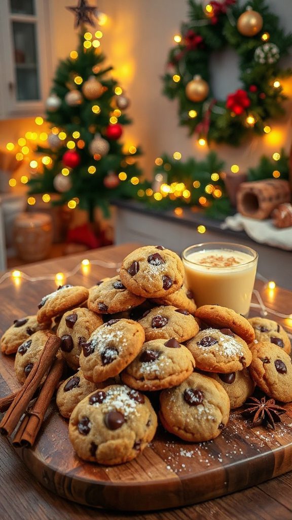 festive chocolate chip cookies festive chocolate chip cookies