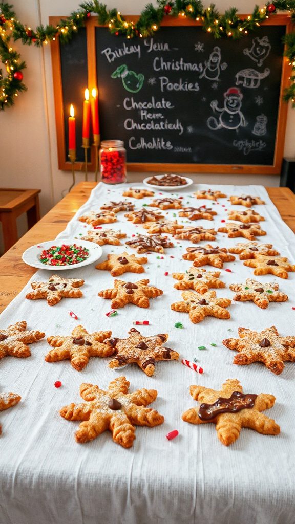 festive chocolate chip cookies