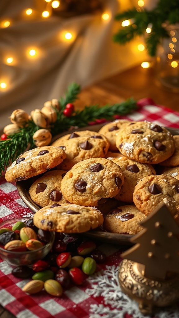 festive chocolate chip cookies festive chocolate chip cookies
