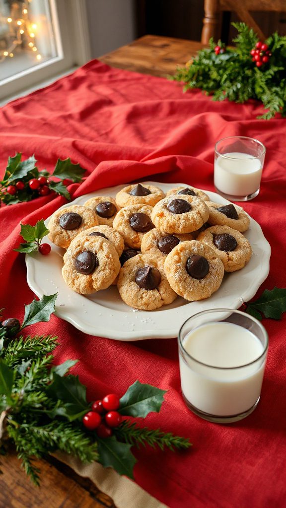 festive chocolate chip cookies