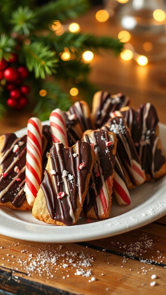 festive chocolate peppermint cookies festive chocolate peppermint cookies
