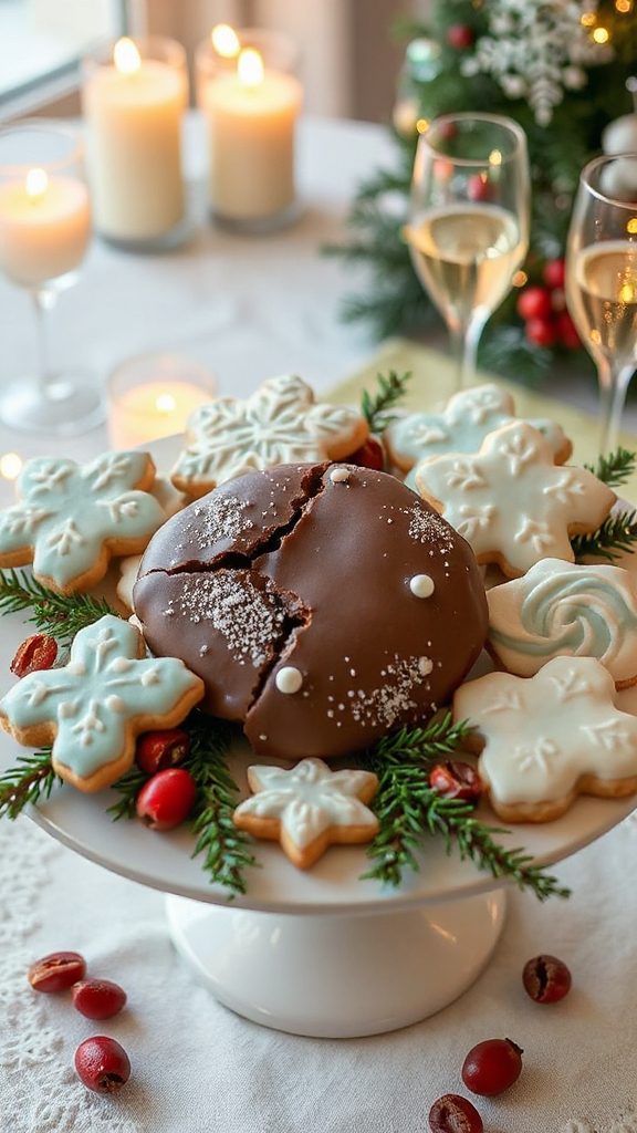 festive chocolate peppermint cookies festive chocolate peppermint cookies