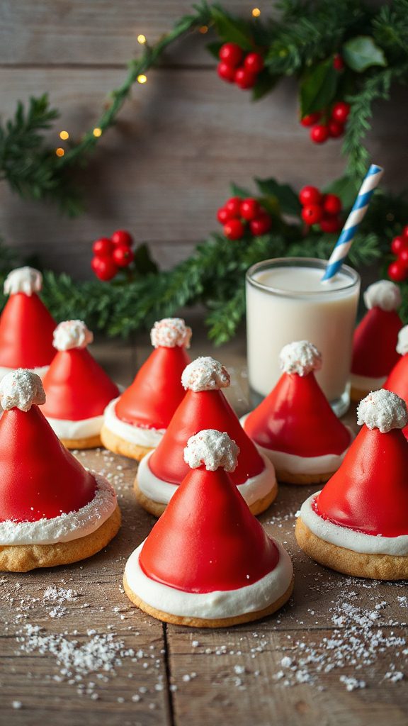 festive christmas stocking cookies