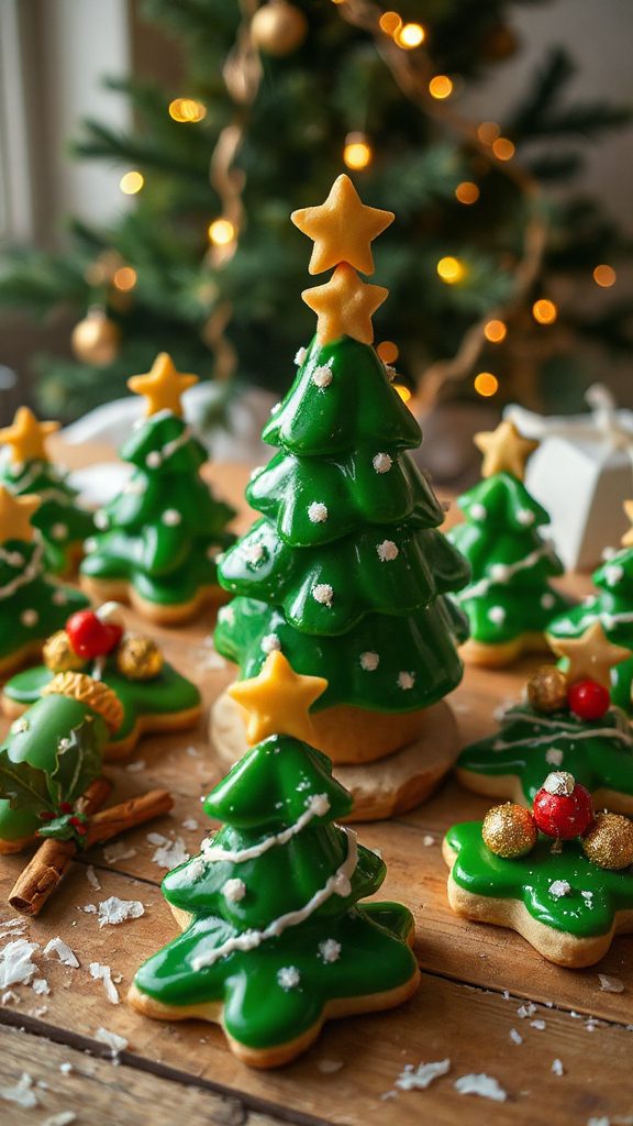 festive christmas tree cookies festive christmas tree cookies