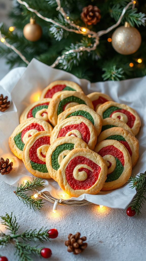 festive christmas tree cookies