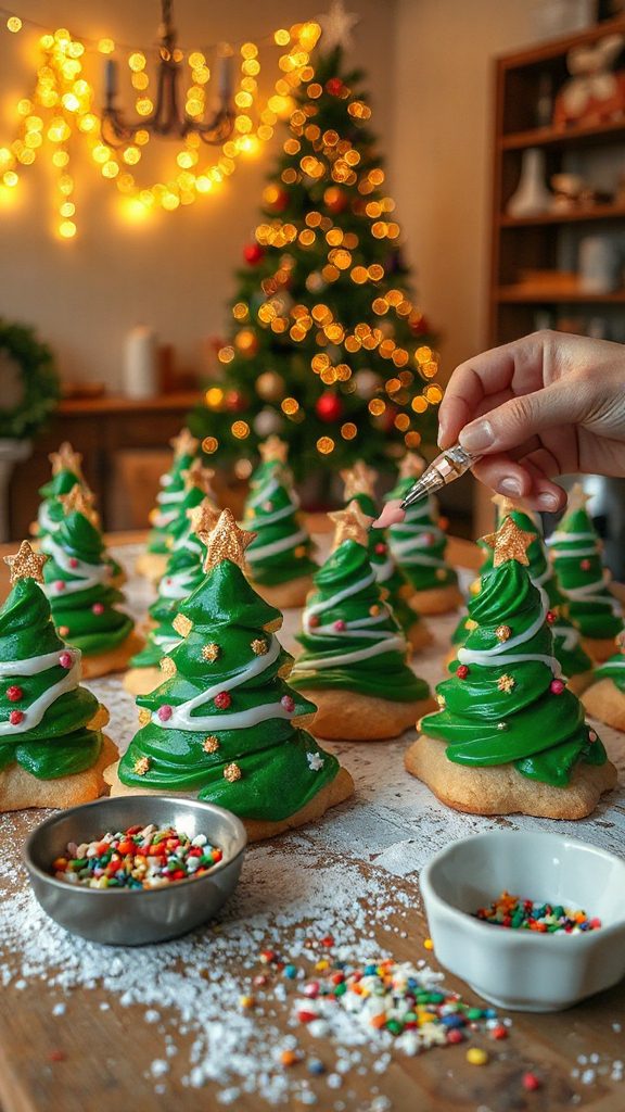 festive christmas tree cookies festive christmas tree cookies