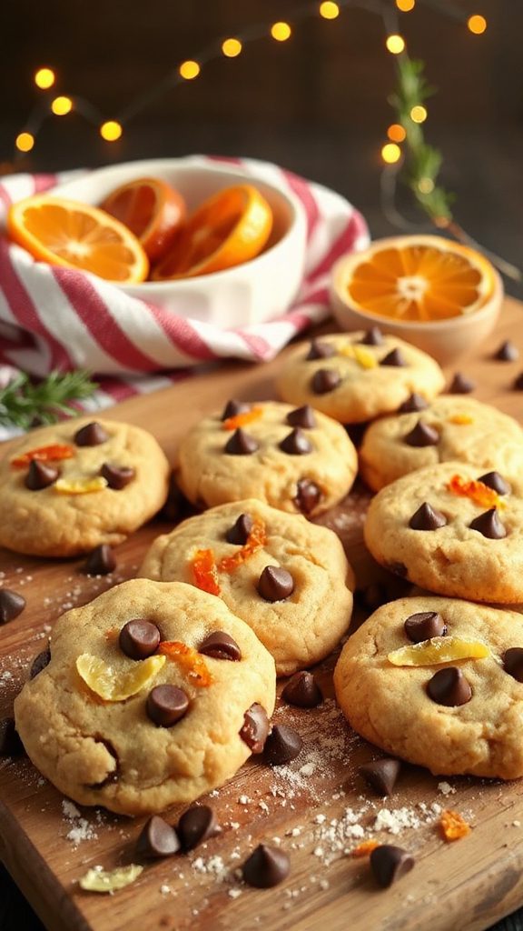 festive citrus chocolate cookies festive citrus chocolate cookies