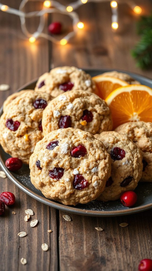 festive cranberry orange cookies