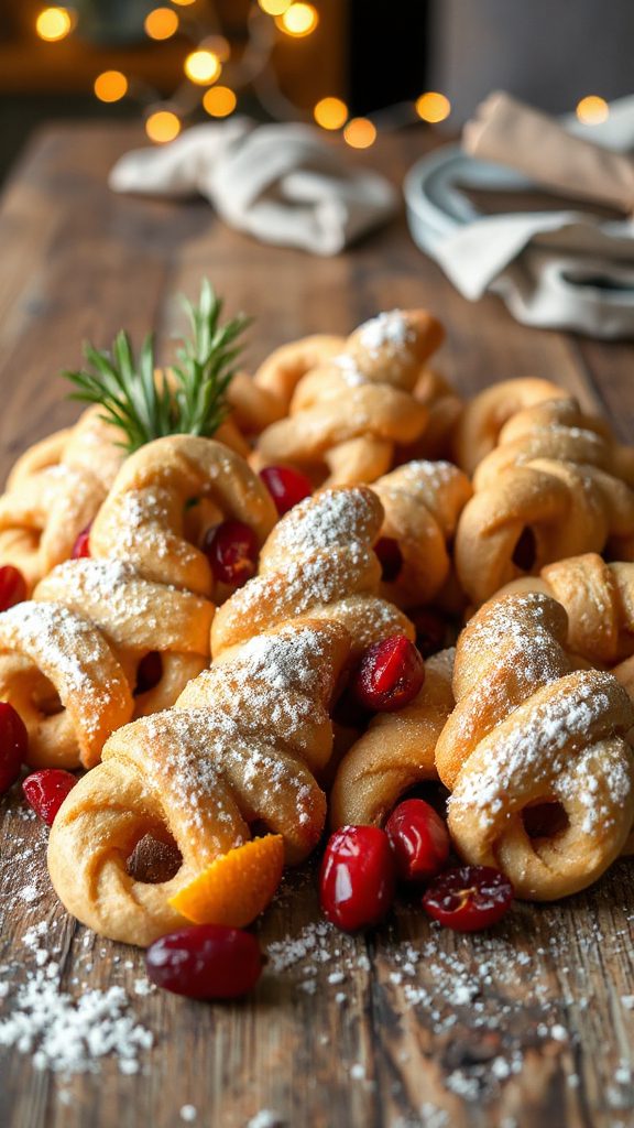 festive cranberry orange pastry