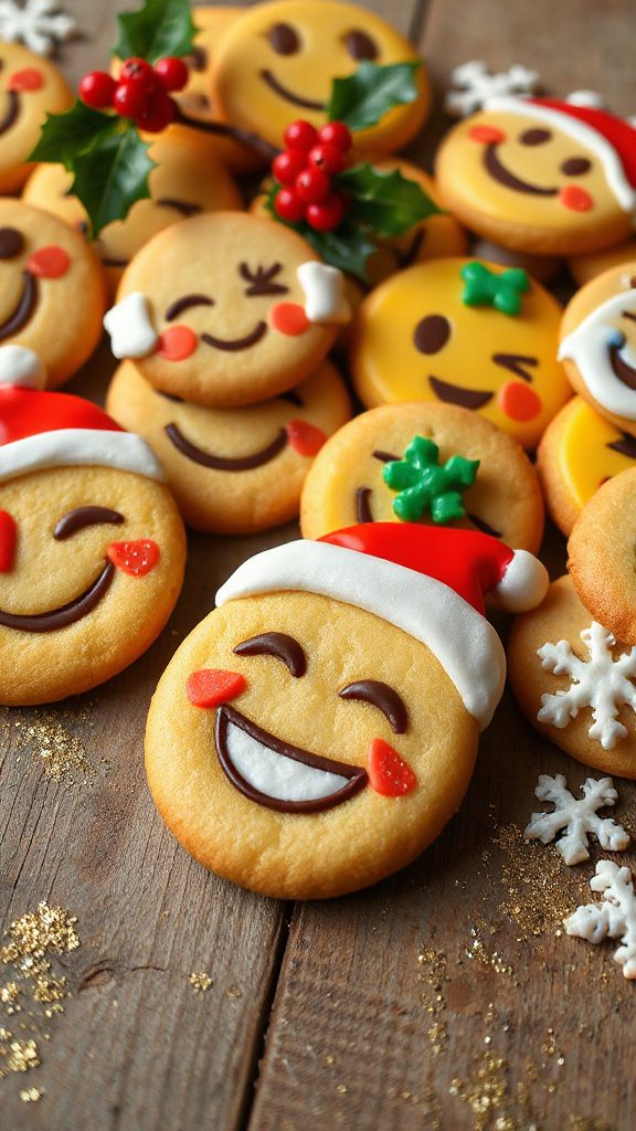 festive decorated gift cookies