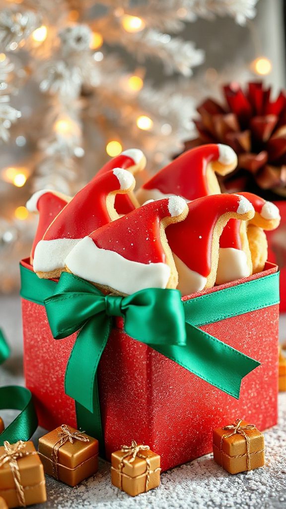 festive decorated gift cookies