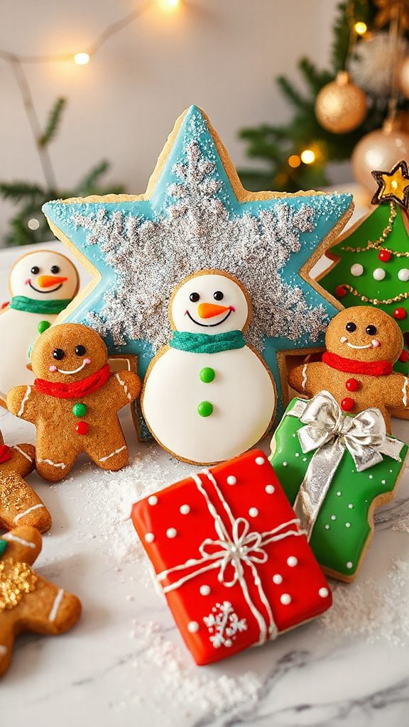 festive decorated holiday cookies festive decorated holiday cookies