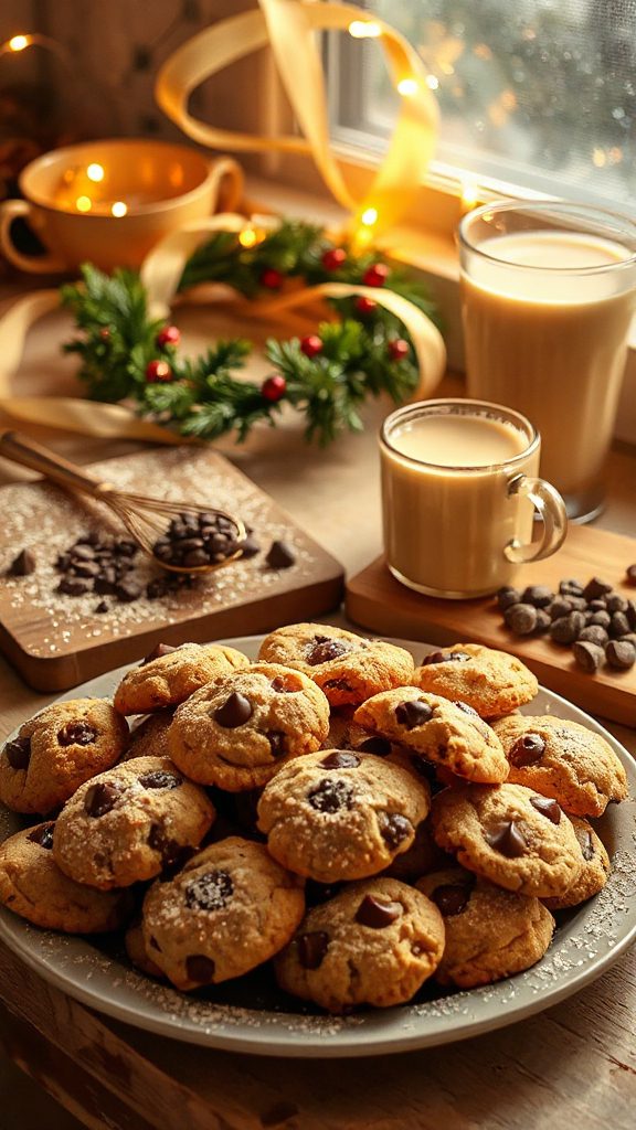 festive eggnog chocolate cookies festive eggnog chocolate cookies