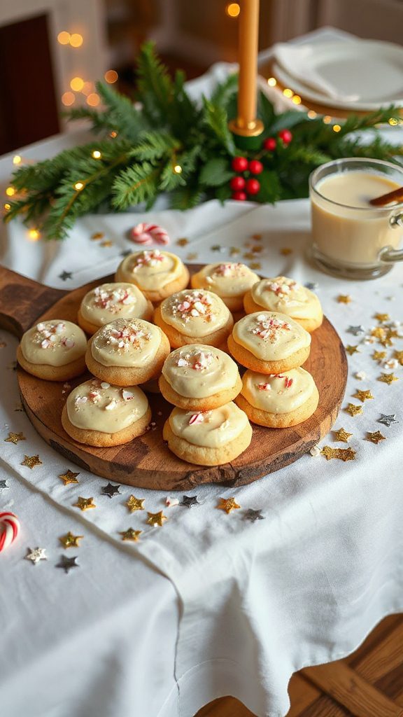 festive eggnog cookie treat