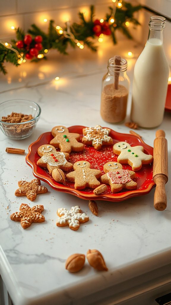 festive eggnog nutmeg cookies