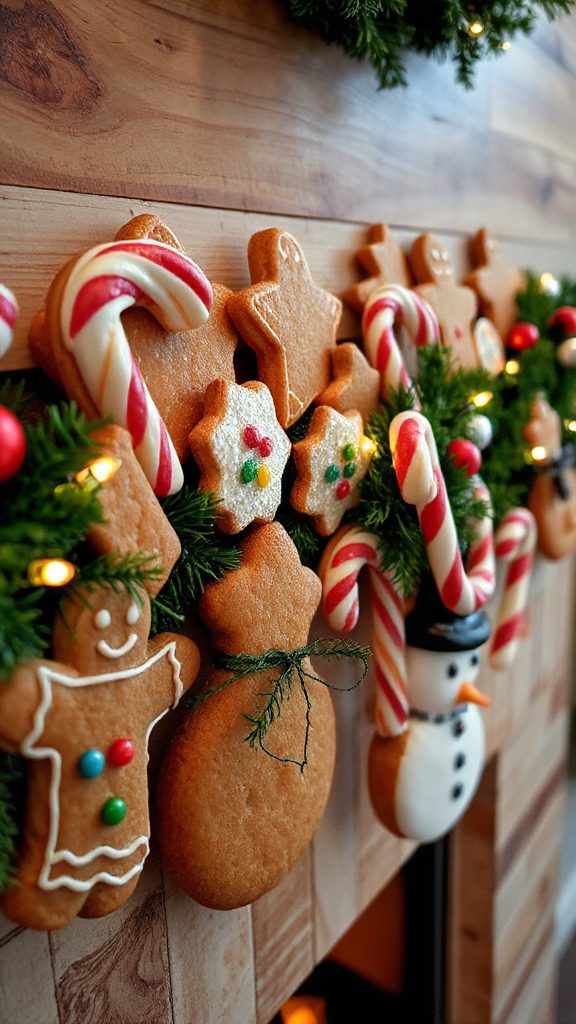 festive faux cookie garlands