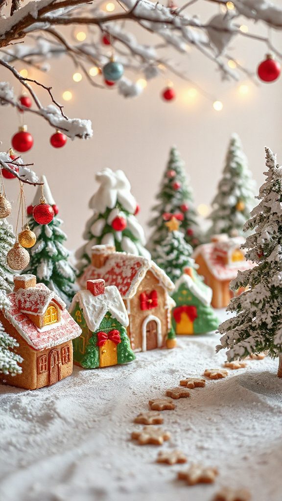 festive frosted tree cookies