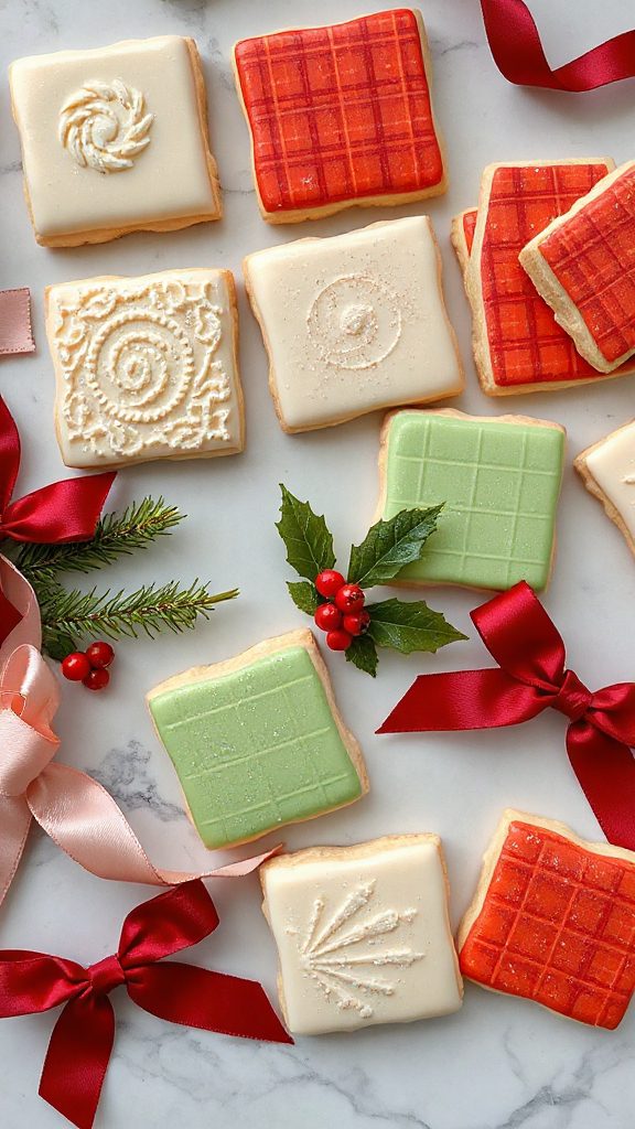 festive fruit shortbread squares