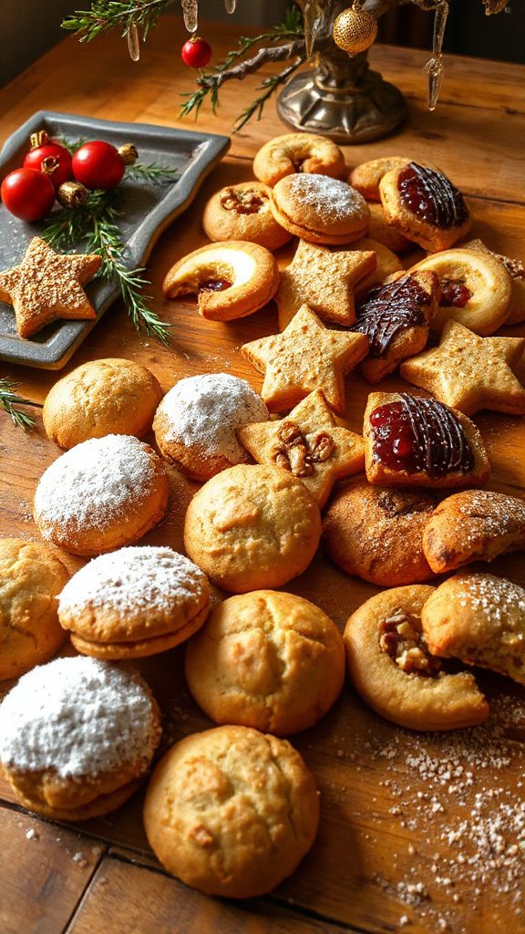 festive german gingerbread cookies